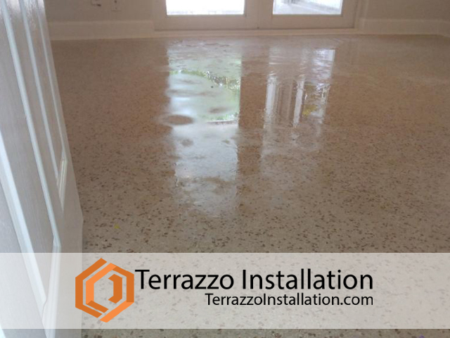 Terrazzo Floor Polish Process Fort Lauderdale